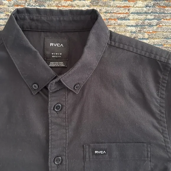 Boys RVCA Button Down Shirt - Picture 5 of 10
